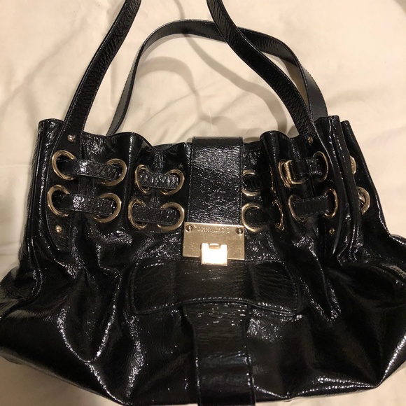 Authentic Jimmy Choo Black Patent Ramona Handbag - Picture 2 of 8